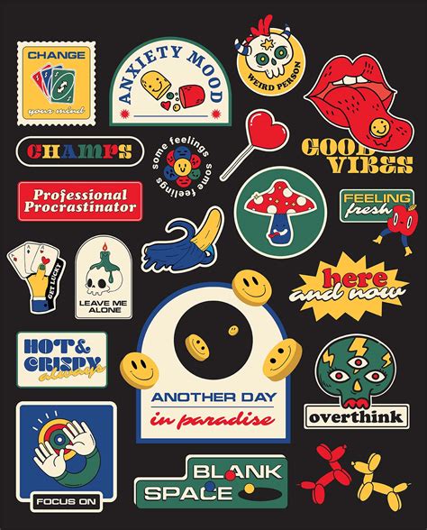 stickers retro